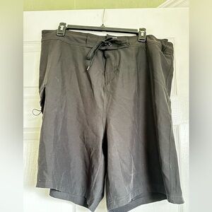 Swim shorts, black, size 2X, with side pocket